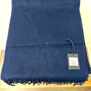 Jos.A.Bank Navy Blue 100% cashmere scarf